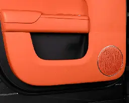Комплект защитных накладок на дверные карты, Lixiang L6, оранжевого цвета из эко кожи