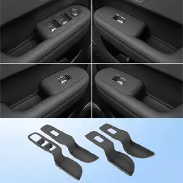 Силиконовые накладки на дверные ручки Lixiang L6, Черного цвета