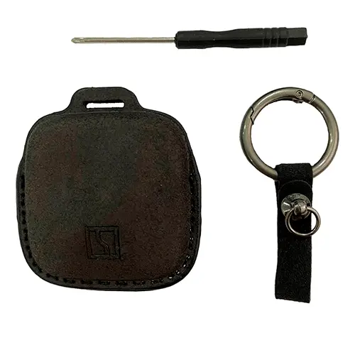 Чехол для смарт ключа Zeekr, черного цвета, замша