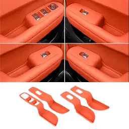 Силиконовые накладки на дверные ручки Lixiang L6, Оранжевого цвета