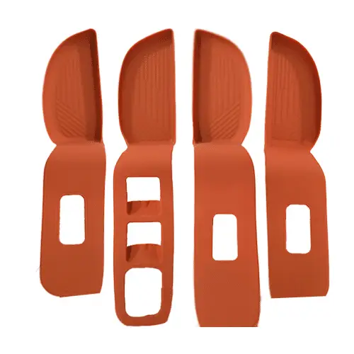 Силиконовые накладки на дверные ручки Lixiang L6, Оранжевого цвета
