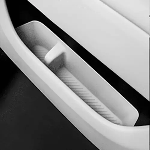 Силиконовые накладки в дверную карту, на передний ряд, белого цвета Lixiang L6, комплект из 2 шт