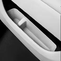 Силиконовые накладки в дверную карту, на передний ряд, белого цвета Lixiang L6, комплект из 2 шт