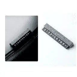 Автовизитка, авто табличка Zeekr, из серой алькантары