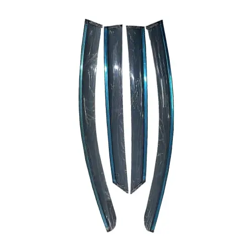 Ветровики, дефлекторы BYD Sealion 07, прозрачные с хромом