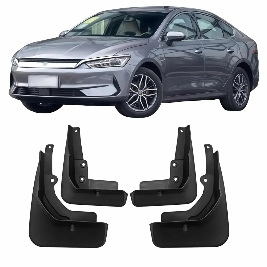 Брызговики BYD Qin Plus 2025, черного цвета