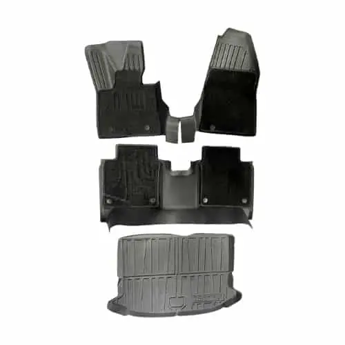 Двухслойные полики, коврики в салон Zeekr X, TPE, рест