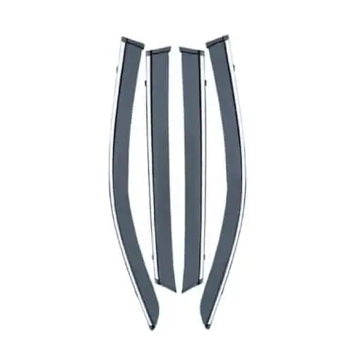 Ветровики, дефлекторы прозрачные с хромом Hongqi EQM5