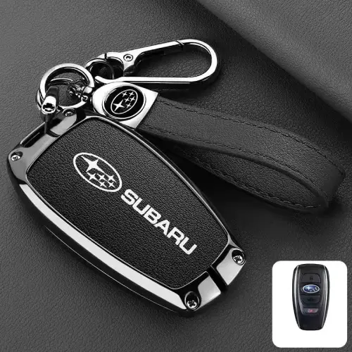 Противоударный, защитный чехол на смарт ключ Subaru, черный